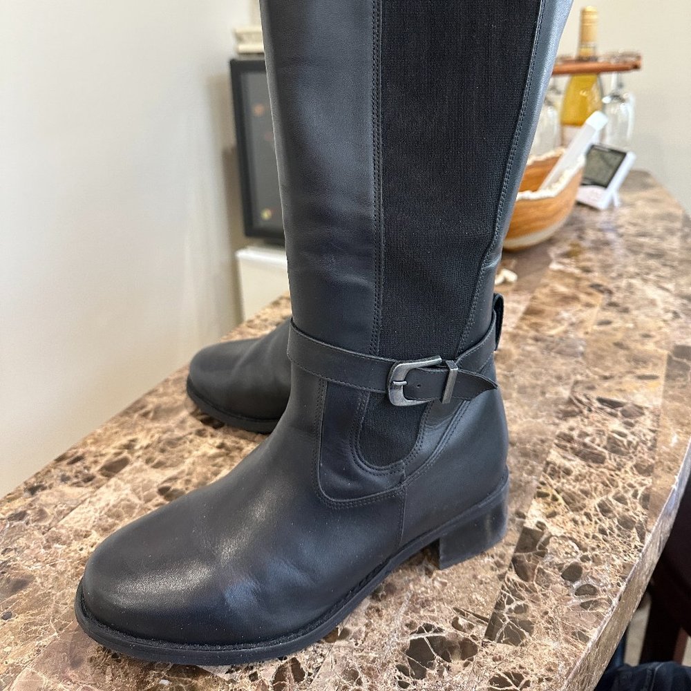 David Tate Black Winter Knee-High Boots